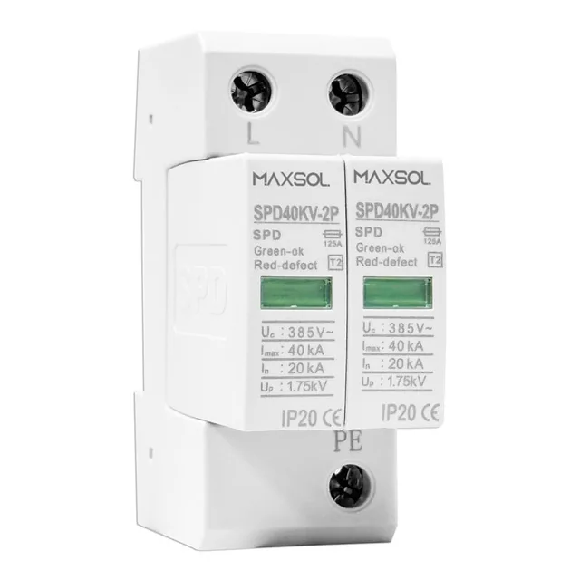 Parafoudre industriel 20–40 kA pour rail DIN