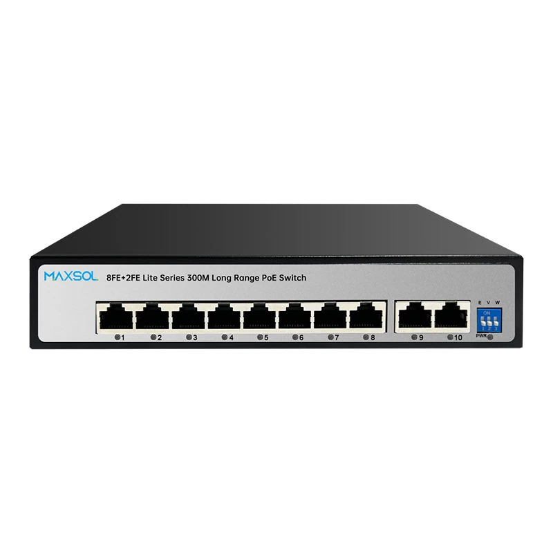 Commutateur Fast Ethernet PoE+ à 8 ports avec Watchdog