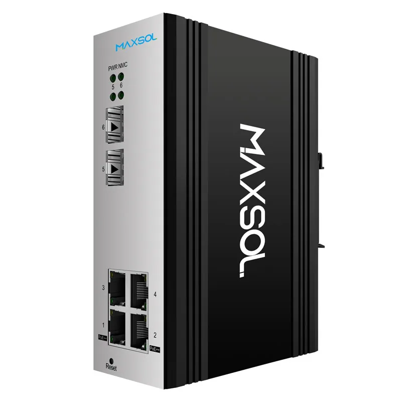 Commutateur PoE++ Gigabit industriel administrable à 4 ports