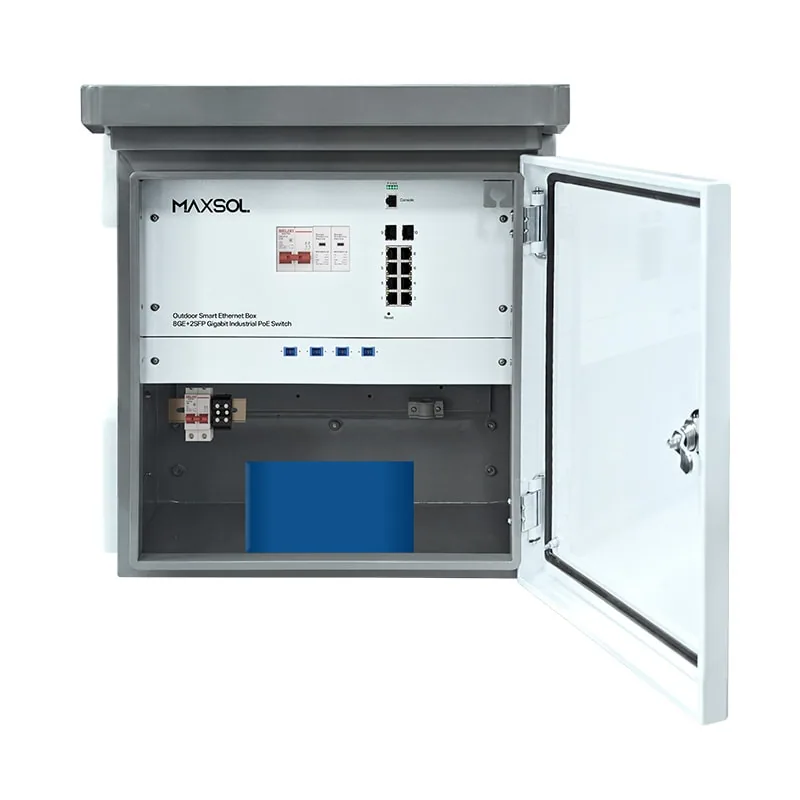 Boîtier Ethernet industriel intelligent Maxsol SBOX2802SFG-I-288WH avec batterie LiFePO4 intégrée