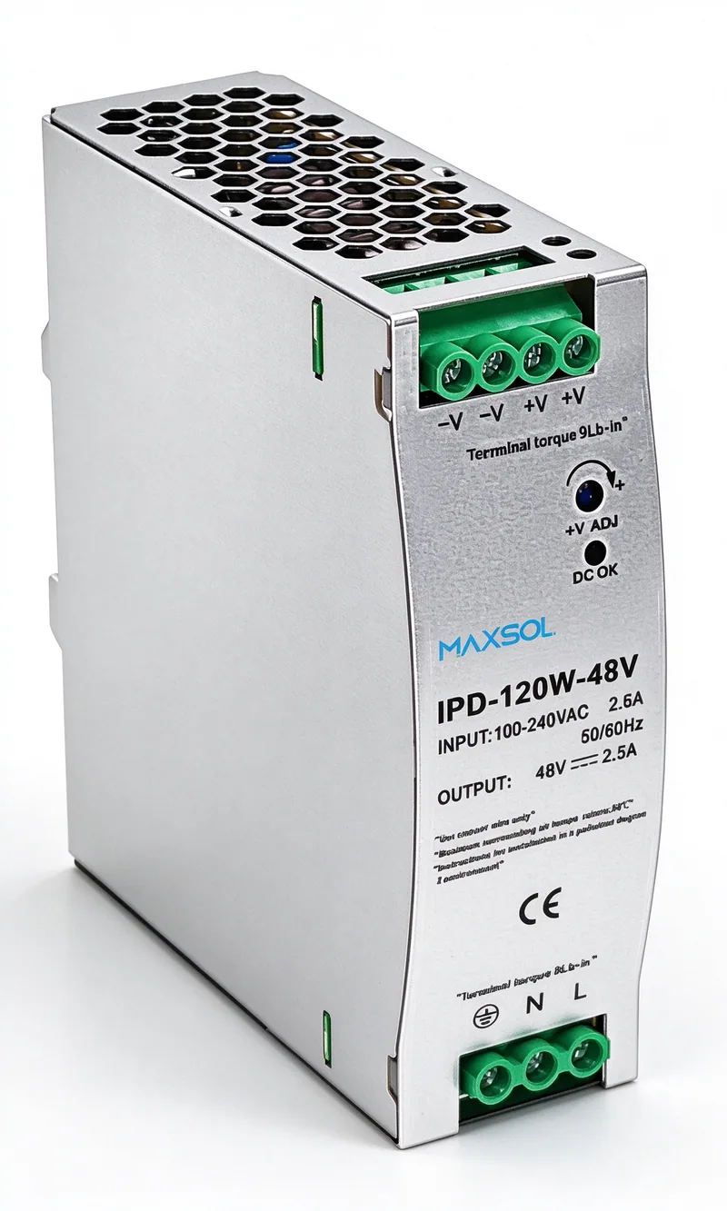Alimentation industrielle 48 V CC, 120 W, rail DIN
