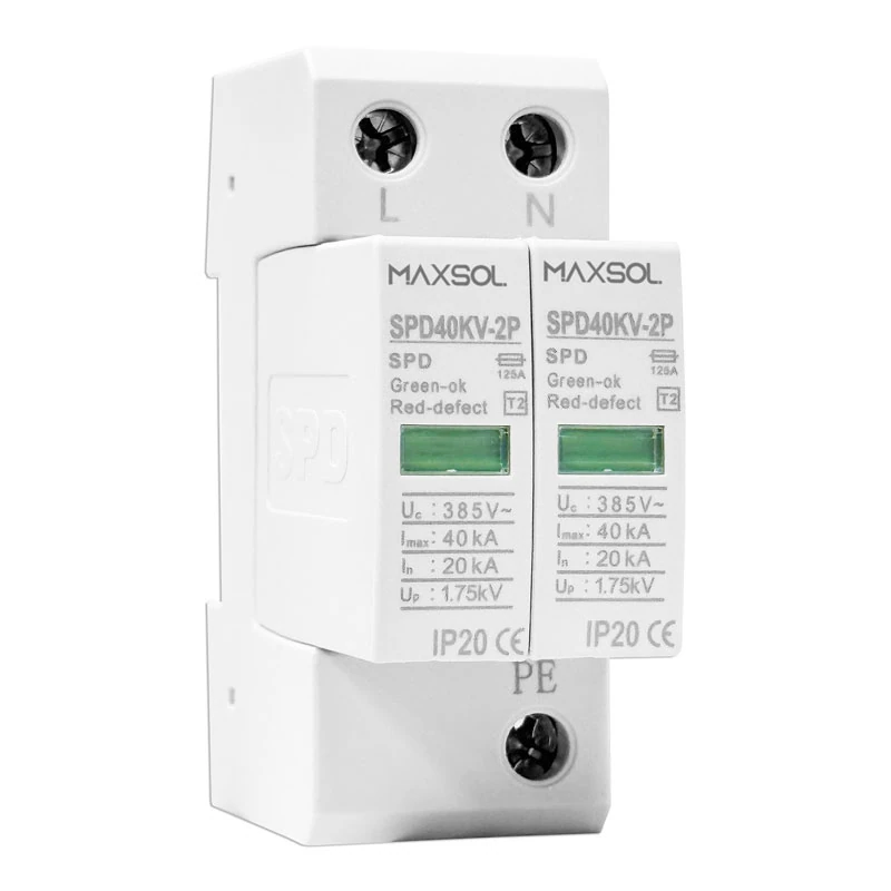 Parafoudre industriel 20–40 kA pour rail DIN
