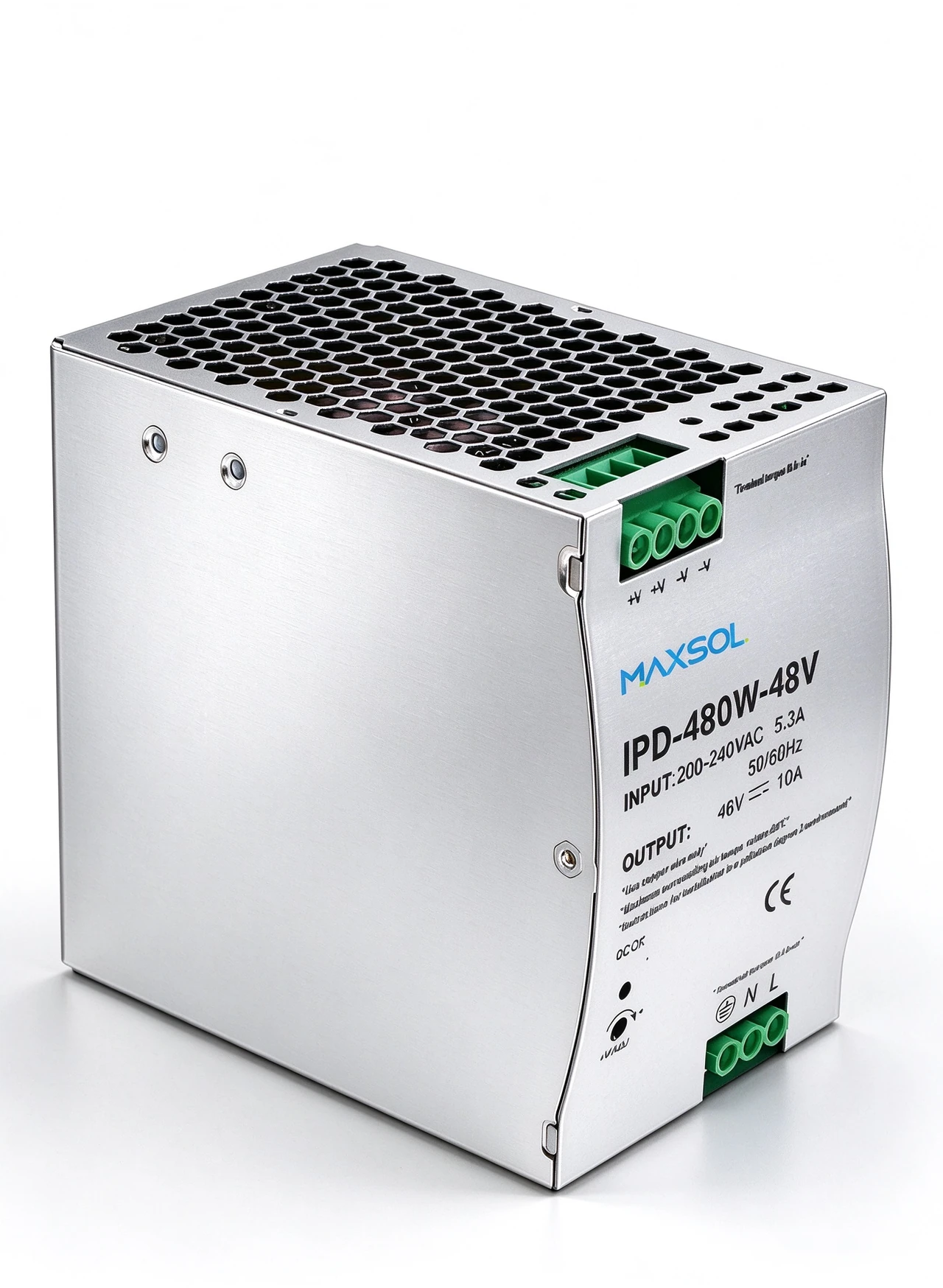 Alimentation industrielle 48 V, 480 W, rail DIN