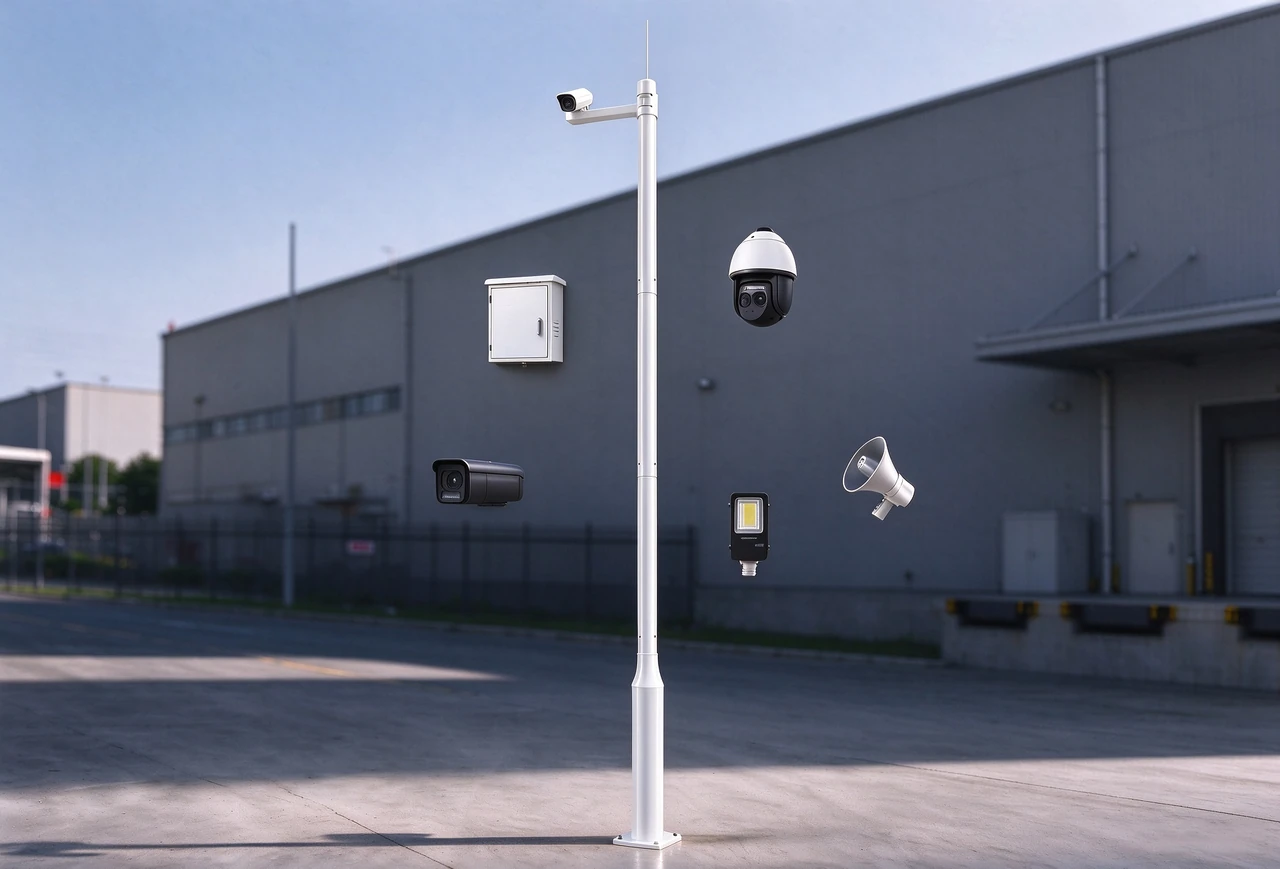 Solution de mât de surveillance