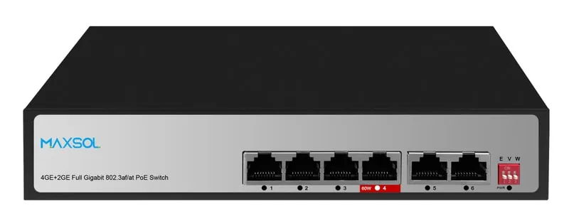 Commutateur PoE Gigabit non administrable longue portée, 4 ports, 65W
