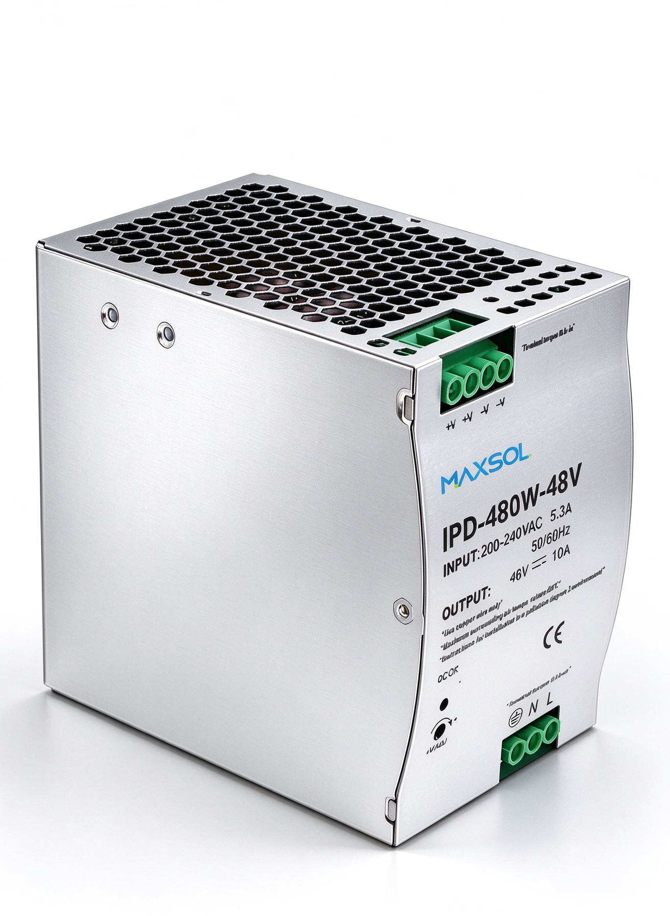 Alimentation industrielle 48 V, 480 W, rail DIN