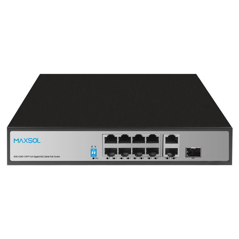 PS1802FG : commutateur Gigabit PoE+, 8 ports, RJ45/SFP